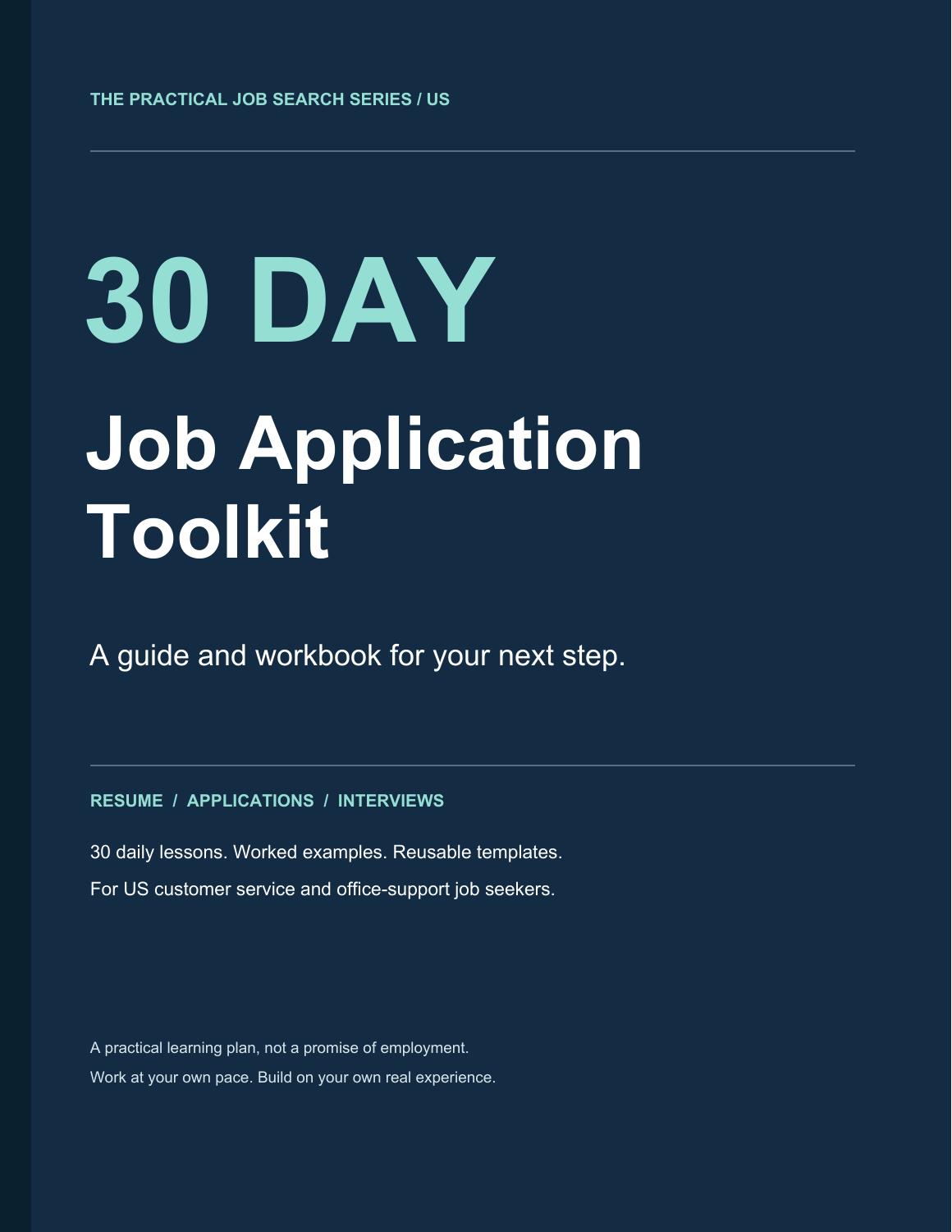 30 Day Job Application Toolkit — US Edition